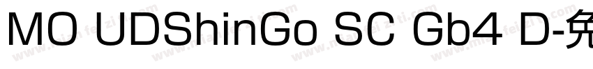 MO UDShinGo SC Gb4 D字体转换